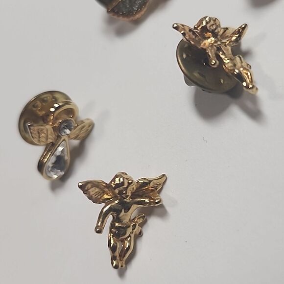 Gold Angel Pin Lot Of 6 - Picture 3 of 3
